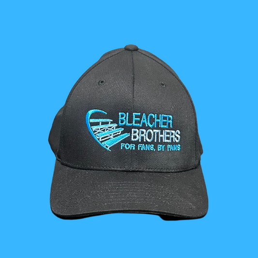 Bleacher Brothers Retro Logo Stretch Fit Cap - Black